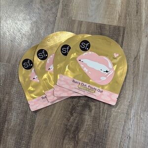 4 never used SF Sun's Out Pouts Out Lip Masks - Gold and Pink 0.27 fl oz